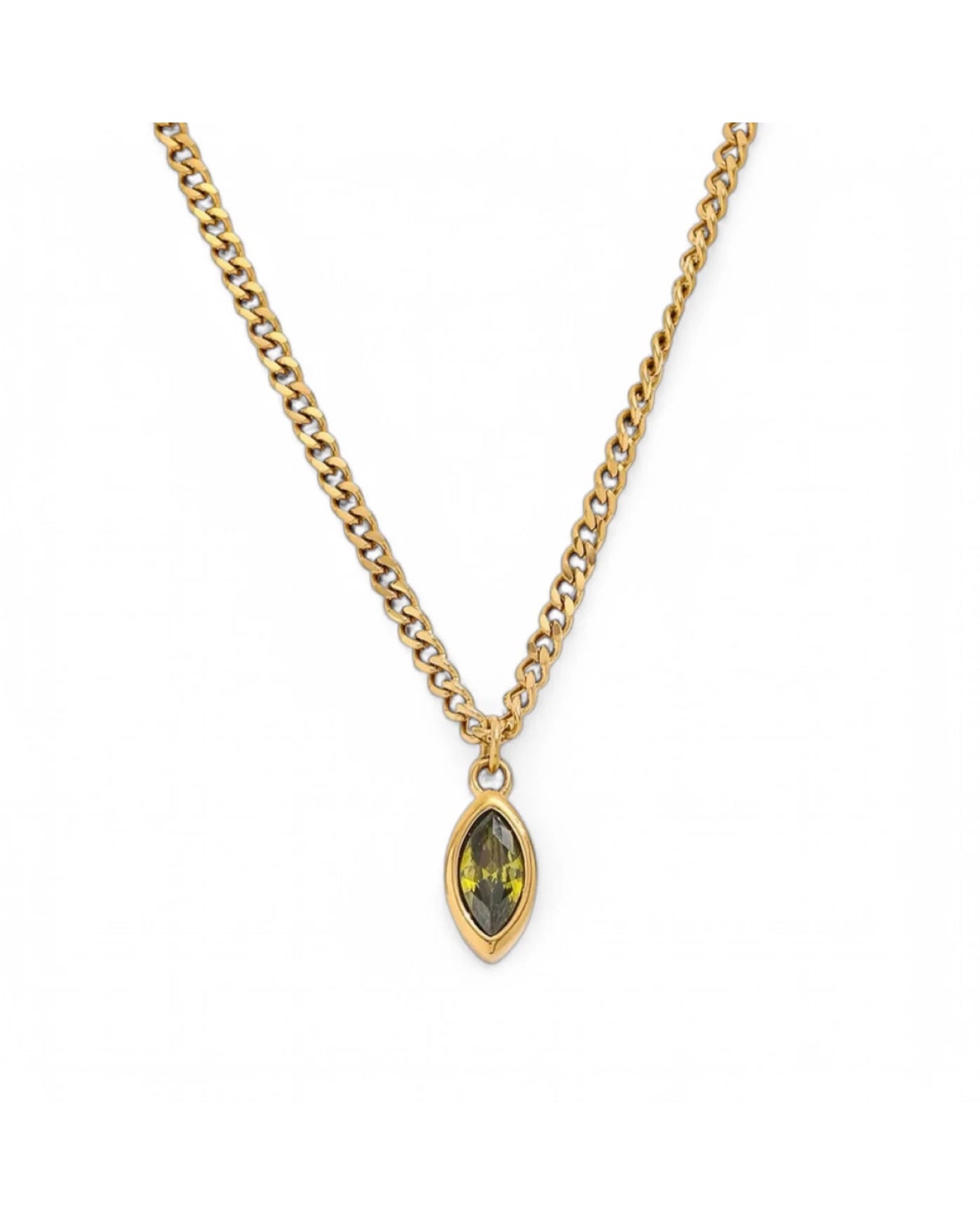 ZAYA COLLECTIVE| OLIVINE NECKLACE  | BABY LEMONADE STORE