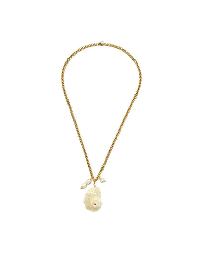ZAYA COLLECTIVE KALIA SHELL NECKLACE  GOLD | BABY LEMONADE STORE