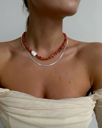 ZAYA COLLECTIVE| NEVE NECKLACE SILVER | BABY LEMONADE STORE