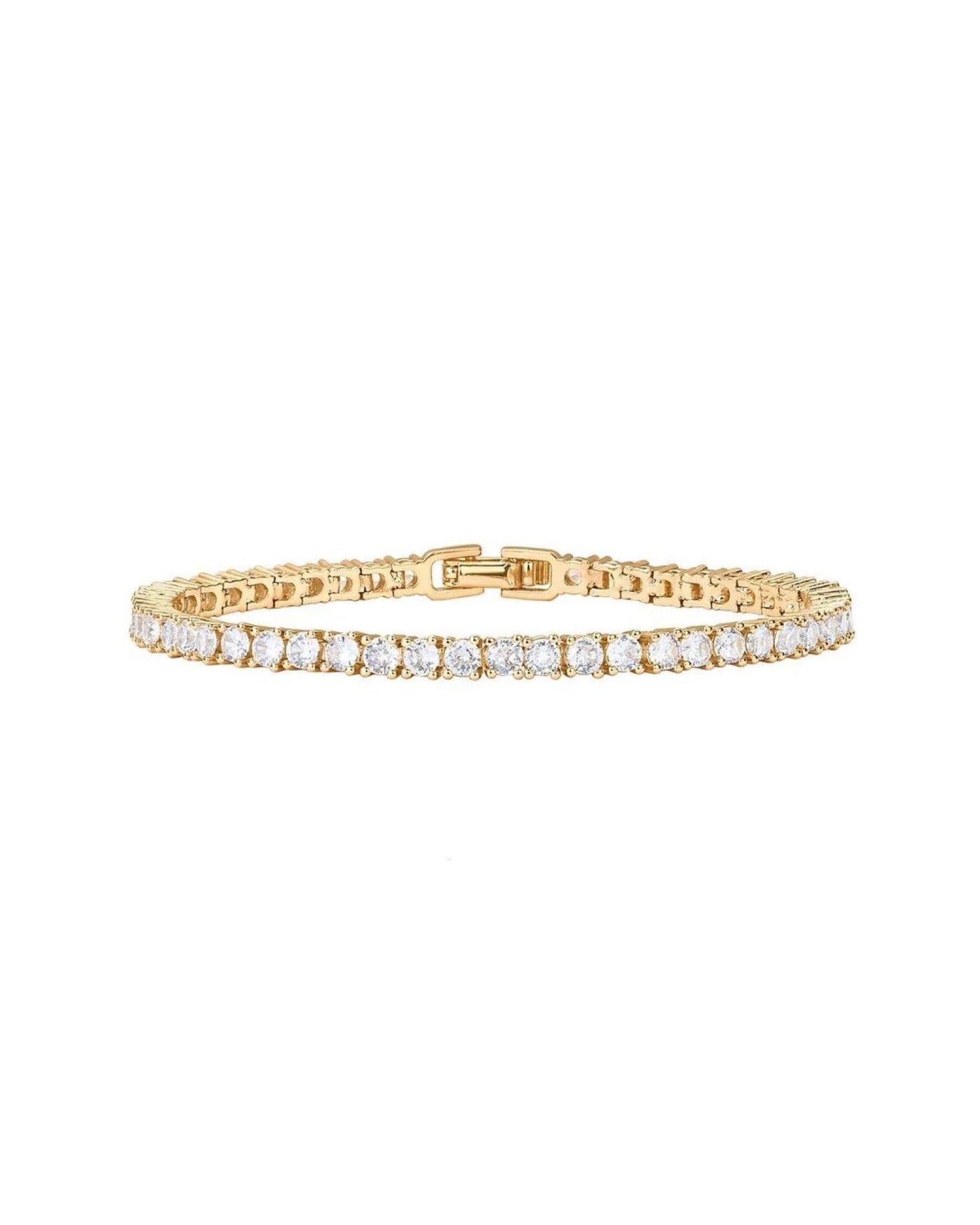 ZAYA COLLECTIVE| ELECTRA TENNIS BRACELET GOLD  | BABY LEMONADE STORE