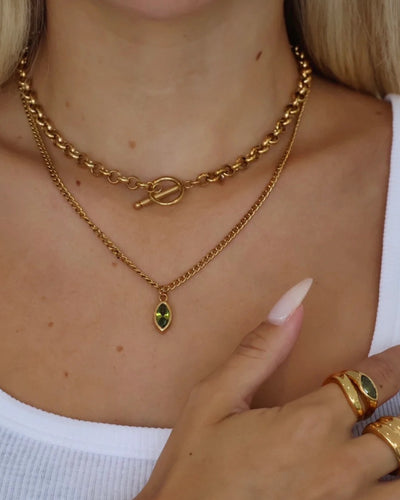 ZAYA COLLECTIVE| OLIVINE NECKLACE  | BABY LEMONADE STORE
