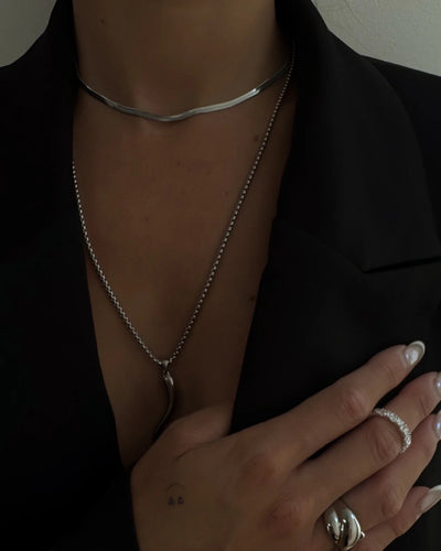 ZAYA COLLECTIVE| NEVE NECKLACE SILVER | BABY LEMONADE STORE