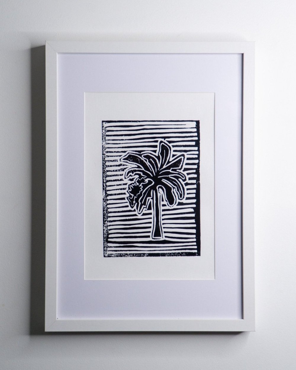 LIGHTHOUSE LETTERS BANANA PALM PRINT BY OJ SIEBEL