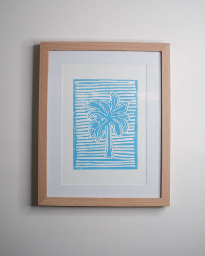 LIGHTHOUSE LETTERS BANANA PALM PRINT BY OJ SIEBEL