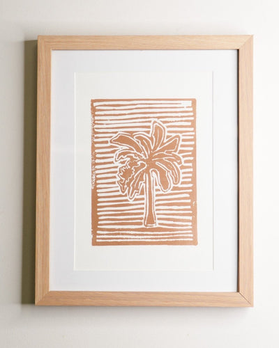 LIGHTHOUSE LETTERS BANANA PALM PRINT BY OJ SIEBEL