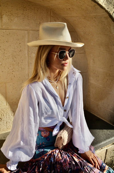 THE BROMLEY CREAM HAT