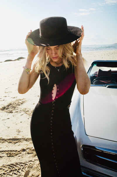 FALLEN BROKEN STREET The Straw Bambi Wide Natural Straw Hat Baby Lemonade