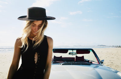 FALLEN BROKEN STREET The Straw Bambi Wide Natural Straw Hat Baby Lemonade
