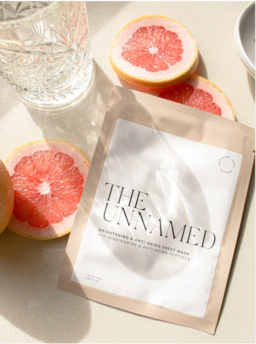 BRIGHTENING & ANTI AGING SHEET MASK ~ THE UNNAMED